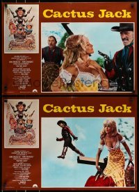 5p786 VILLAIN set of 8 Italian 18x26 pbustas '71 Richard Burton, Cactus Jack!