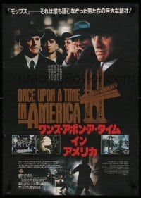 5p960 ONCE UPON A TIME IN AMERICA Japanese '84 Sergio Leone, Robert De Niro, James Woods in hats!