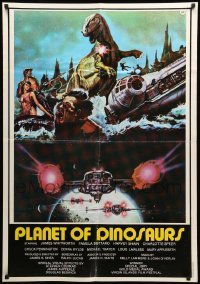5p032 PLANET OF DINOSAURS Lebanese '78 completely different sci-fi artwork by Tino Aller!