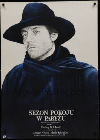 5p357 PEACETIME IN PARIS Polish 27x38 '84 Dragan Nikolic, M. Kalkus artwork of Nikolic!