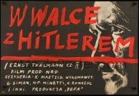 5p307 ERNST THALMANN - FUHRER SEINER KLASSE Polish 23x34 '56 Julian Palka artwork of Hitler!