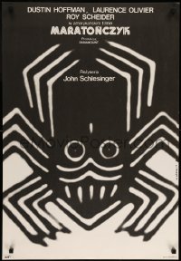 5p316 MARATHON MAN Polish 23x33 '77 Dustin Hoffman, Gorka art of spider for Schlesinger's classic!