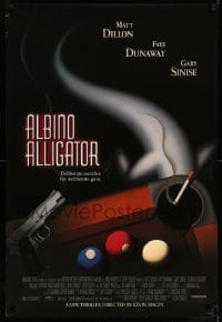 5r031 ALBINO ALLIGATOR 1sh '96 directed by Kevin Spacey, Matt Dillon, art of pool table & gun!