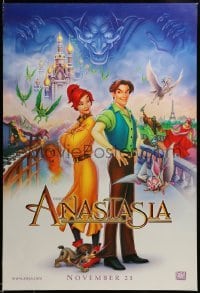 5r052 ANASTASIA style B advance DS 1sh '97 Don Bluth cartoon about the missing Russian princess!