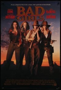 5r068 BAD GIRLS 1sh '94 cowgirls Drew Barrymore, Madeleine Stowe, Masterson & MacDowell!