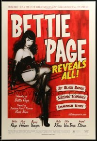 5r103 BETTIE PAGE REVEALS ALL DS 1sh '12 great artwork of the sexiest star by Olivia De Berardinis!