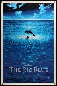 5r104 BIG BLUE 1sh '88 Luc Besson's Le Grand Bleu, cool image of boy & dolphin!