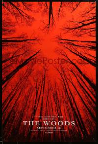 5r118 BLAIR WITCH teaser DS 1sh '16 evil is hiding in The Woods, wacky fake title, red background!