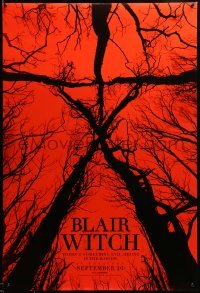 5r119 BLAIR WITCH teaser DS 1sh '16 there is something evil hiding in The Woods, creepy image!