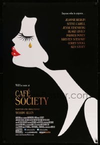 5r148 CAFE SOCIETY DS 1sh '16 Woody Allen, Eisenberg, Stewart, Lively, art of crying woman!