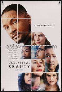 5r192 COLLATERAL BEAUTY teaser DS 1sh '16 Will Smith, Norton, Knightley, we are all connected!