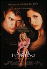 5r210 CRUEL INTENTIONS DS 1sh '99 Sara Michelle Gellar, Ryan Phillippe, Reese Witherspoon!