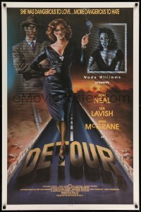 5r236 DETOUR 1sh '92 Tom Neal Jr, great art from film noir remake, directed by Wade Williams!