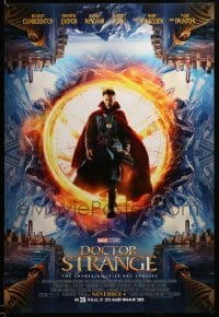 5r243 DOCTOR STRANGE advance DS 1sh '16 sci-fi image of Benedict Cumberbatch in the title role!