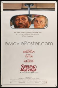 5r250 DRIVING MISS DAISY 1sh '89 art of Morgan Freeman & Jessica Tandy, Bruce Beresford directed!