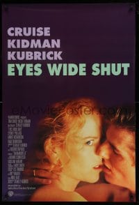 5r284 EYES WIDE SHUT 1sh '99 Stanley Kubrick, romantic close-up of Tom Cruise & Nicole Kidman!