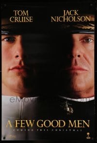 5r292 FEW GOOD MEN teaser 1sh '92 best close up of Tom Cruise & Jack Nicholson!