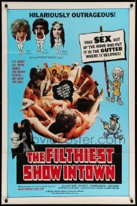 5r295 FILTHIEST SHOW IN TOWN 1sh '73 take sex out of the home & into the gutter!
