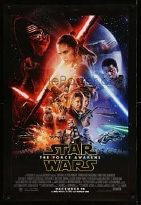 5r309 FORCE AWAKENS int'l advance DS 1sh '15 December style, Star Wars: Episode VII, cool montage!