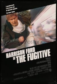 5r320 FUGITIVE 1sh '93 Harrison Ford is on the run from Tommy Lee Jones!