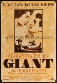 5r329 GIANT 1sh R96 James Dean, Elizabeth Taylor, Rock Hudson, directed by George Stevens!