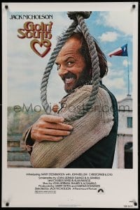 5r341 GOIN' SOUTH 1sh '78 great image of smiling Jack Nicholson by hanging noose in Texas!