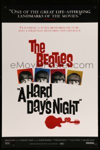 5r367 HARD DAY'S NIGHT DS 1sh R99 The Beatles in their first film, rock & roll classic!