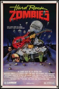5r368 HARD ROCK ZOMBIES 1sh '84 wild art, they came from the grave to rock n' rave & misbehave