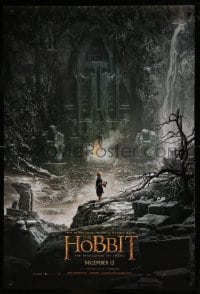 5r402 HOBBIT: THE DESOLATION OF SMAUG teaser DS 1sh '13 cool image of Bilbo outside Erebor!