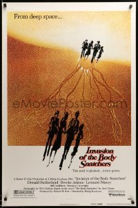 5r454 INVASION OF THE BODY SNATCHERS advance 1sh '78 Philip Kaufman sci-fi, read the Dell book!