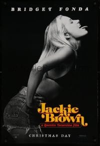 5r462 JACKIE BROWN teaser 1sh '97 Quentin Tarantino, profile portrait of sexy Bridget Fonda!