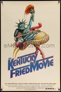 5r471 KENTUCKY FRIED MOVIE 1sh '77 John Landis directed comedy, wacky tennis shoe art!