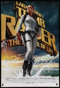 5r497 LARA CROFT TOMB RAIDER THE CRADLE OF LIFE advance DS 1sh '03 Angelina Jolie in spandex, Butler