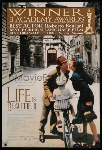 5r512 LIFE IS BEAUTIFUL awards 1sh '98 Roberto Benigni's La Vita e bella, Nicoletta Braschi