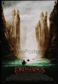 5r530 LORD OF THE RINGS: THE FELLOWSHIP OF THE RING advance 1sh '01 J.R.R. Tolkien, Argonath!