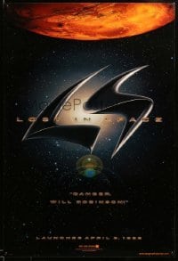 5r541 LOST IN SPACE teaser DS 1sh '98 William Hurt, Matt LeBlanc, Heather Graham, Gary Oldman!