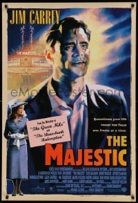 5r551 MAJESTIC int'l 1sh '01 great art of Jim Carrey, directed by Frank Darabont!