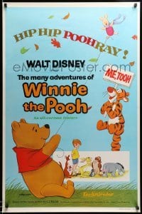 5r559 MANY ADVENTURES OF WINNIE THE POOH 1sh '77 and Tigger too, plus three great shorts!