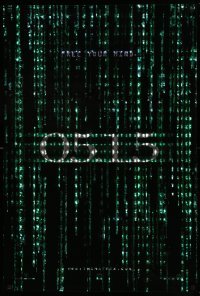 5r566 MATRIX RELOADED heavy stock holofoil teaser 1sh '03 by Wachowskis, free your mind on 05.15!