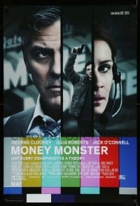 5r602 MONEY MONSTER advance DS 1sh '16 George Clooney, Roberts, not every conspiracy is a theory!