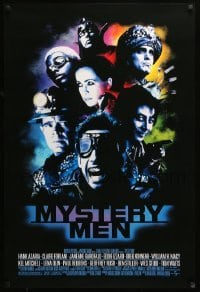 5r611 MYSTERY MEN 1sh '99 Ben Stiller, Janeane Garofalo, William H. Macy, Paul Reubens!