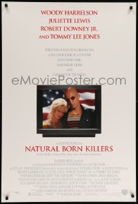 5r621 NATURAL BORN KILLERS DS 1sh '94 Oliver Stone, Woody Harrelson & Juliette Lewis on TV!