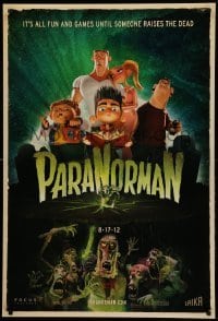 5r649 PARANORMAN advance DS 1sh '12 all fun and games until someone raises the dead, 8-17-12 style!