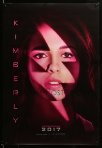 5r677 POWER RANGERS teaser DS 1sh '17 cool close-up of Naomi Scott as Kimberley, The Pink Ranger!