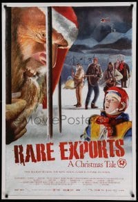 5r699 RARE EXPORTS 1sh '10 Onni Tommila, Jorma Tommila, art of men w/guns & creepy Santa!