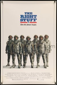 5r716 RIGHT STUFF advance 1sh '83 great line up of the first NASA astronauts all suited up!
