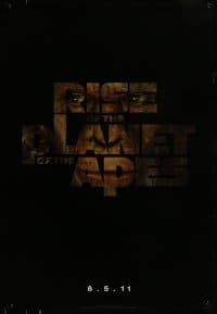 5r717 RISE OF THE PLANET OF THE APES style A teaser 1sh '11 prequel to the 1968 classic!