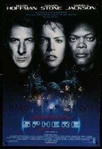 5r808 SPHERE 1sh '98 Dustin Hoffman, Sharon Stone, Samuel L. Jackson