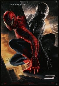 5r814 SPIDER-MAN 3 teaser 1sh '07 Sam Raimi, the battle within, Tobey Maguire in red/black suits!