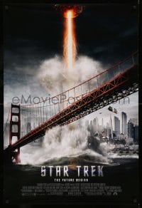 5r821 STAR TREK int'l advance DS 1sh '09 cool sci-fi action image, the future begins!